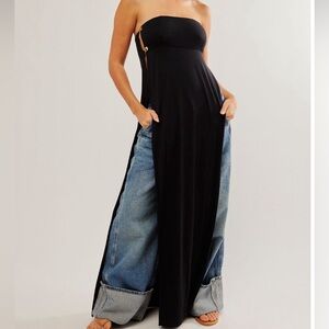 NWT Free People long & strapless maxi top